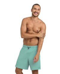 Spodenki szorty męskie Arena Evo Beach. Zielone kąpielówki męskie Arena, m, z aplikacjami, z materiału, na fitness i siłownię. Za 91.98 zł.