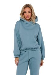 Made of emotion Bluza w kolorze błękitnym rozmiar: XXL/3XL. Niebieskie bluzy z kapturem damskie Made Of Emotion, xl. Za 131.74 zł.