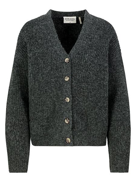 Sublevel Kardigan w kolorze antracytowym rozmiar: M. Czarne kardigany damskie Sublevel, m, bez wzorów, z wełny. Za 135.95 zł.