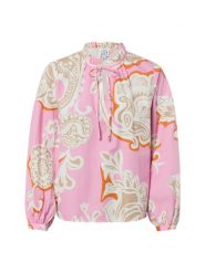 Emily van den Bergh Bluzka damska tunika Kobiety Bawełna różowy wzorzysty, 44. Czerwone tuniki damskie Emily van den Bergh, bez wzorów, z bawełny, bez kołnierzyka, bez ramiączek. Za 499.95 zł.