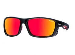 Okulary przeciwsłoneczne unisex OPC SPORT EVEREST Matt Black Red + ETUI. Czarne okulary przeciwsłoneczne damskie OPC. Za 199.99 zł.