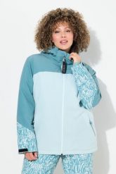 Damskie Kurtka funkcyjna HYPRAR wodoodporna osłona przeciwśnieżna kaptur. Zielone kurtki damskie Ulla Popken, plus size, bez wzorów, z elastanu, z kapturem. Za 799.99 zł.