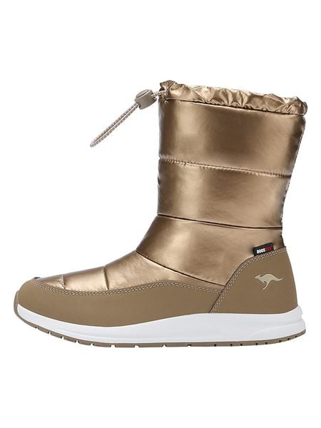 Kangaroos Kozaki zimowe "K-WW Luna RTX" w kolorze złotym rozmiar: 42. Żółte kozaki damskie Kangaroos, bez obcasa. Za 200.60 zł.