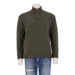Damski sweter khaki. Zielone golfy damskie Ralph Lauren, bez wzorów, bez ramiączek. Za 127.76 zł.