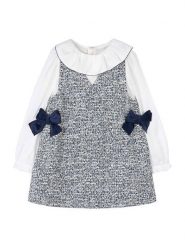 Mayoral Sukienka codzienna 4990 Szary Regular Fit. Szare sukienki dziewczęce Mayoral, bez wzorów, z bawełny, bez ramiączek. Za 229.99 zł.