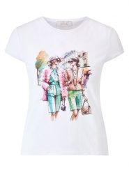 Rich & Royal Koszulka w kolorze białym rozmiar: S. Białe t-shirty damskie Rich & Royal, s, bez wzorów, bez kołnierzyka. Za 119.95 zł.