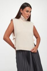 Kamizelka damska z kaszmirem Ausonia. Kamizelki damskie Marella, s, z kaszmiru. W wyprzedaży za 741.30 zł.