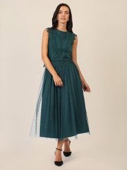 APART Spódnica tiulowa w kolorze morskim rozmiar: 36. Niebieskie spódniczki damskie Apart, bez wzorów, z tiulu, z podwyższonym stanem, maxi. Za 252.99 zł.