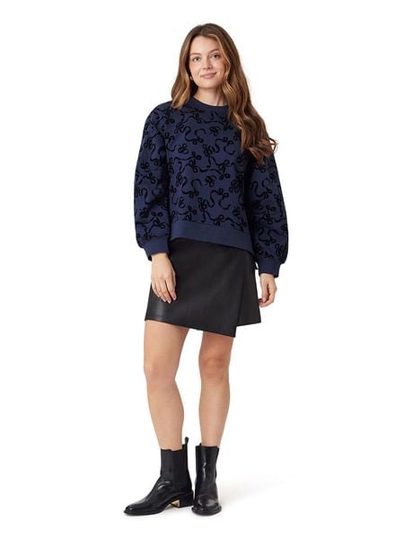 Scotch & Soda Bluza w kolorze granatowo-czarnym rozmiar: S. Czarne bluzy bez kaptura damskie Scotch & Soda, s, z bawełny. Za 119.68 zł.