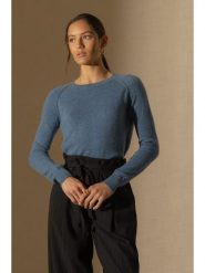 Perfect Cashmere Kaszmirowy sweter w kolorze niebieskim rozmiar: XL. Niebieskie swetry klasyczne damskie Perfect Cashmere, xl, z kaszmiru, bez kołnierzyka. Za 357.63 zł.