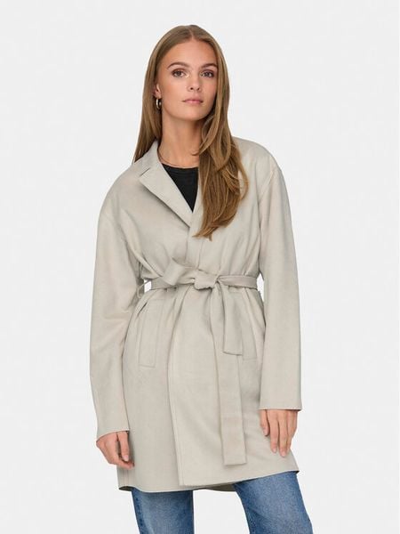 ONLY Płaszcz przejściowy Joline 15315660 Beżowy Regular Fit. Brązowe płaszcze damskie Only, m, bez wzorów, z syntetyku. Za 169.99 zł.