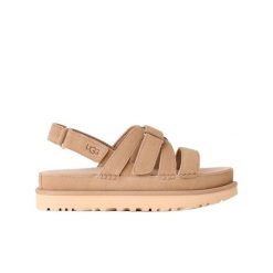 Damskie sandały Ugg W Goldenstar Gleam 1175122-MDS. Brązowe sandały damskie Ugg, bez wzorów, z materiału, bez obcasa. Za 399.00 zł.