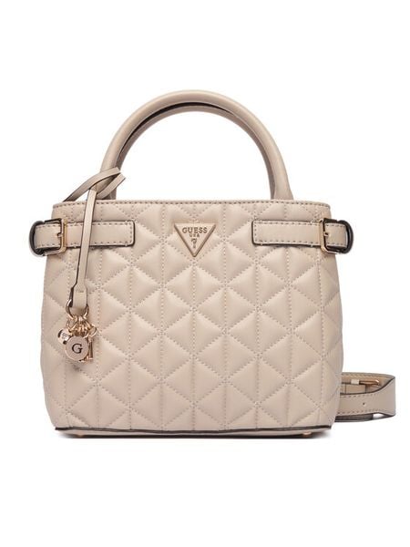 Guess Torebka Paisleigh HWQG98 83050 Beżowy. Brązowe torebki klasyczne damskie Guess, z aplikacjami, ze skóry, bez dodatków. Za 388.99 zł.
