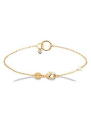 L'Atélier Précieux Pozłacana bransoletka z elementami ozdobnymi rozmiar: onesize. Żółte bransoletki damskie L'Atélier Précieux, pozłacane. Za 173.99 zł.