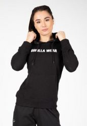 Charlotte Bluza z kapturem - Czarny. Czarne bluzy sportowe damskie GORILLA WEAR, s, bez wzorów, z bawełny, bez ramiączek, z kapturem. Za 289.25 zł.
