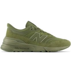 Sneakersy męskie New Balance 997 buty sportowe zamszowe lifestylowe zielone (U997RMF). Zielone buty sportowe na co dzień męskie z materiału, bez zapięcia. Za 768.97 zł.