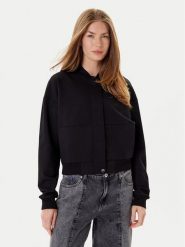 HUGO Bluza Dakure 50542743 Czarny Relaxed Fit. Czarne bluzy bez kaptura damskie Hugo, xxl, z wiskozy. Za 649.99 zł.
