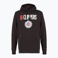 Bluza męska New Era NOS NBA Regular Los Angeles Clippers Hoody. Czarne bluzy bez kaptura męskie New Era, m. Za 239.99 zł.