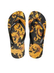 Versace Jeans Couture Japonki 80YA3SQ7 ZSS80 Czarny. Czarne klapki i japonki męskie Versace Jeans Couture, z jeansu. Za 269.99 zł.