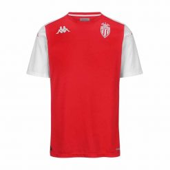 Koszulka AS Monaco Abou Pro 8 2024/25. Białe t-shirty sportowe męskie Kappa, bez ramiączek, do piłki nożnej. W wyprzedaży za 200.00 zł.