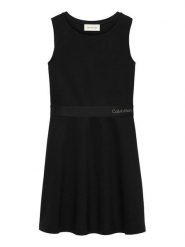 Calvin Klein Jeans Sukienka codzienna IG0IG02910 Czarny Regular Fit. Czarne spodnie dziewczęce Calvin Klein Jeans, z jeansu. Za 199.99 zł.