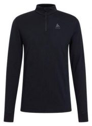 T-shirt thermique Odlo Merino 200 col zippé manches longues clair. Czarne koszulki męskie z długim rękawem Odlo, l, bez wzorów, z materiału, bez kołnierzyka. Za 400.39 zł.