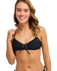 Stanik bikini typu bralette dla Kobiety ROXY ISLAND Czarny. Szare bikini damskie Roxy, bez wzorów. Za 189.99 zł.