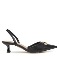 Sandały Aldo. Czarne sandały damskie Aldo, bez wzorów, bez obcasa, na słupku. Za 209.99 zł.