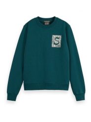 Scotch & Soda Bluza w kolorze morskim rozmiar: L. Niebieskie bluzy bez kaptura damskie Scotch & Soda, l, z bawełny. Za 170.47 zł.