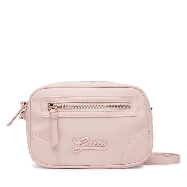 Torebka Guess. Czerwone listonoszki damskie Guess, z aplikacjami, bez dodatków. Za 269.99 zł.