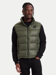 KARL LAGERFELD Kamizelka 505021 564590 Zielony ciemny Regular Fit. Zielone kamizelki męskie Karl Lagerfeld, m, z syntetyku. Za 799.99 zł.