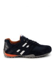 Geox Półbuty U Snake K U4207K 02214 C4002 Granatowy. Niebieskie półbuty męskie Geox, ze skóry, bez zapięcia. Za 289.99 zł.