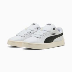 Buty sportowe damskie Puma PARK LIFESTYLE EASY 40049609. Białe buty sportowe na co dzień damskie Puma, bez wzorów, z gumy. Za 195.70 zł.