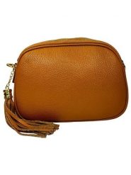 ORE10 Skórzana torebka "Bristol" w kolorze jasnobrązowym - 23 x 6 x 9 cm rozmiar: onesize. Brązowe torebki klasyczne damskie ORE10, bez wzorów, z materiału, bez dodatków. Za 217.99 zł.