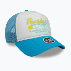Czapka z daszkiem New Era Foam Trucker. Niebieskie czapki męskie New Era, na zimę, bez wzorów. Za 129.99 zł.