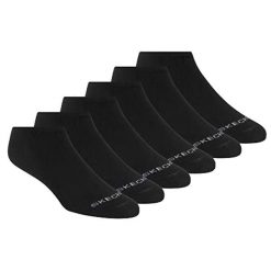 Skarpetki sportowe dla dorosłych 6pk Womens Cotton Nshw Blac. Czarne skarpetki damskie Skechers, bez wzorów, z bawełny. Za 79.99 zł.