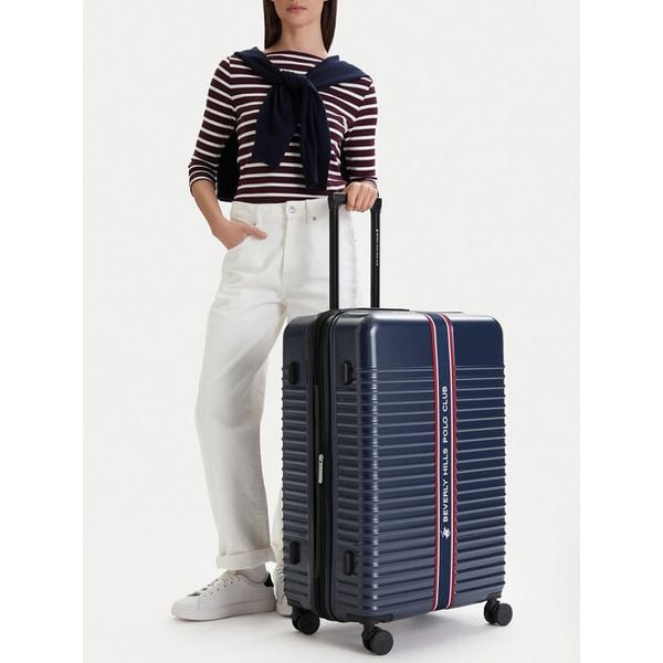 Walizka duża Beverly Hills Polo Club. Niebieskie walizki Beverly Hills Polo Club, bez wzorów, duże. Za 399.99 zł.