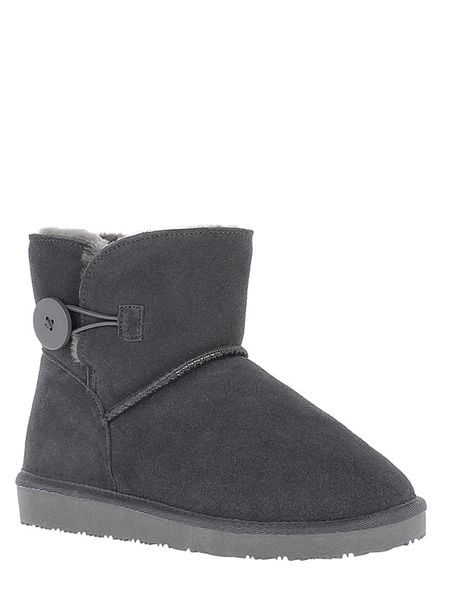 NICEBAY Skórzane botki zimowe zimowe "Fowl" w kolorze szarym rozmiar: 37. Szare botki damskie Nicebay, na zimę, z materiału, bez obcasa, bez zapięcia. Za 217.53 zł.