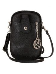 Pia Sassi Skórzana torebka "Serrottini" w kolorze czarnym - 11 x 19 x 2 cm rozmiar: onesize. Czarne torebki klasyczne damskie Pia Sassi, bez wzorów, z materiału, bez dodatków. Za 130.99 zł.