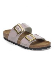 Birkenstock Klapki "Sydney" w kolorze fioletowym rozmiar: 38. Różowe klapki damskie Birkenstock, bez wzorów, bez obcasa. Za 434.51 zł.