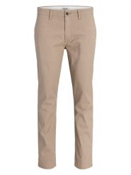 Jack & Jones Spodnie chino "Marco" w kolorze beżowym rozmiar: W34/L32. Brązowe spodnie materiałowe męskie Jack & Jones, bez wzorów. Za 114.95 zł.