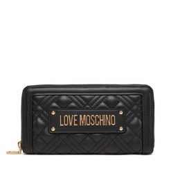 Portfel LOVE MOSCHINO. Czarne portfele damskie Love Moschino, bez wzorów. Za 349.99 zł.