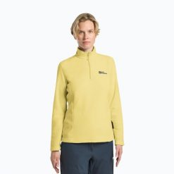 Bluza trekkingowa damska Jack Wolfskin Taunus Hz. Żółte bluzy bez kaptura damskie Jack Wolfskin. Za 199.99 zł.