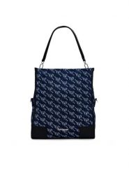 Desigual Torebka Arco Lovert 24WAXA38 Granatowy. Niebieskie torebki klasyczne damskie Desigual, bez wzorów, z materiału, bez dodatków. Za 349.99 zł.