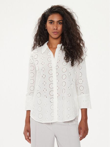 JDY Koszula Tallie 15292179 Biały Regular Fit. Białe koszule damskie JDY, s, bez wzorów, z bawełny, bez kołnierzyka, bez ramiączek. Za 79.99 zł.