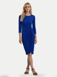 LAUREN RALPH LAUREN Sukienka codzienna 250957709001 Niebieski Regular Fit. Niebieskie sukienki damskie Lauren Ralph Lauren, na co dzień, bez wzorów, z syntetyku, bez kołnierzyka, bez ramiączek, proste. Za 569.99 zł.