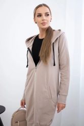 Bluza sukienkowa z kapturem ciemny beżowy. Brązowe bluzy z kapturem damskie KESI, l, z bawełny. Za 234.40 zł.