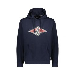 Bluza z kapturem Bear Big Logo sky captain. Niebieskie bluzy z kapturem męskie BEAR, na lato, z materiału. Za 296.06 zł.