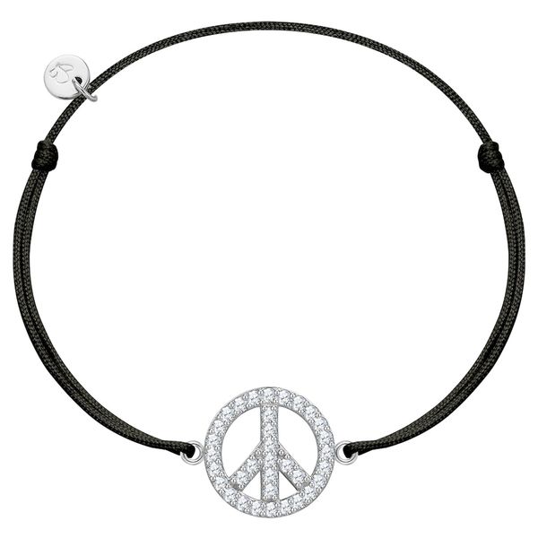 Glanzstücke München Bransoletka Peace Srebro wysokiej próby Srebrny Bransoletki 1 ct Damski. Szare bransoletki damskie Glanzstücke München, srebrne. Za 149.99 zł.