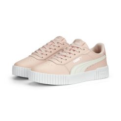Buty trampki sportowe Puma CARINA 2.0. Białe trampki i tenisówki damskie Puma, bez wzorów, z materiału. Za 309.00 zł.